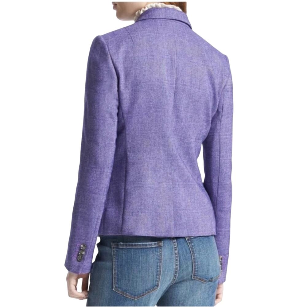 Banana Republic blazer and pants, purple, Avery style, wool blend, lined, Size 4 - Picture 3 of 10